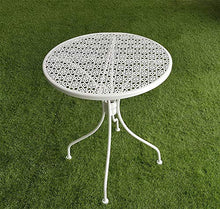XONE SRL Tavolino David Tondo Stile Antico d. 60 cm. Bianco - Stile Liberty