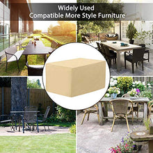 ZCED Copertura Mobili Giardino Rettangolare Copertura Tavolo Esterno Impermeabile Tessuto Oxford Resistente 420D Impermeabile E Antipolvere Anti-UV