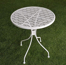 XONE SRL Tavolino David Tondo Stile Antico d. 60 cm. Bianco - Stile Liberty