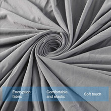 WINOMO Fodera per Divano Copridivano Copertine 3 Posti Copertura di Elasticità Coperchio Protezione del Mobiletto (Grigio)