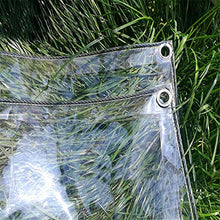 ZXHQ Trasparente Teloni 1.2x2m, Telone Trasparente Impermeabile con Occhielli, Telo di Protezione Trasparente Telone Multiuso Resistente UV per Gazebo Finestra Mobili