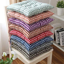 WEIZI Set di 6 Cuscini Imbottiti Cuscini per sedie Cuscini per sedie Cuscini per sedie Cucina Giardino Sedia da Pranzo con Cinghie 40x40 cm