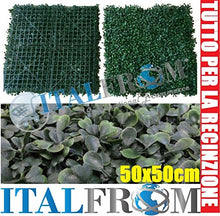 ITALFROM Siepe Finta Artificiale Sintetica Arelle Tipo Bosso Scuro a Piastrella 50X50 4987