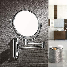 specchio trucco,specchio trucco,Specchio per il trucco in metallo da bagno con ingrandimento 5 volte 8 pollici, specchio per il trucco pieghevole e bellezza bifacciale