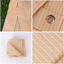 MVNZXL Perfetta Rete ombreggiante Anti-UV, Protezione Solare in Rete Solare Traspirante Resistente Giardino Balcone Piante grasse Diverse Dimensioni (Colore: Beige)