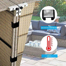 DASNTERED Clip per mobili in Vimini, 10 Pezzi di Morsetti per Divano per Divano componibile da Patio, Clip per mobili in Rattan per Esterni, Elementi di Fissaggio per allineamento della Sedia