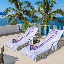 Sdfsa - Coprisedia da spiaggia per chaise longue con tasche laterali per piscina, sdraio, prendisole, vacanza
