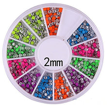 SaySure - 6 Colors 2-3mm Neon Rivet Round Metal Stud