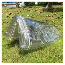 YLKCU Teloni Telo Trasparente telone in PVC Impermeabile Addensato con Occhielli per Veranda da Balcone, Serra da Esterno, 650 g/㎡ (Colore: Trasparente, Dimensioni: 1x1,5 m)