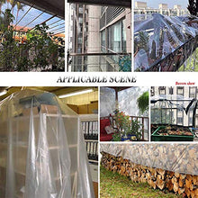GOODLUKE Telone Trasparente Impermeabile, Tela Pioggia Telo in Plastica PVC Clear Resistente con Occhielli, Coperture in Fogli per Piante da Fiore per Esterno Interno (0,35 mm & 450g/m²),300x400cm