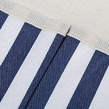 Eddwiin 2PCS Sgabello da Giardino per Sgabello da Giardino Borsa da Appendere Custodia in Tessuto Oxford Durevole(Strisce Blu e Bianche)