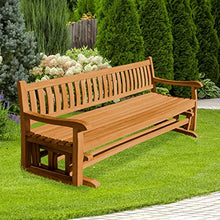 Panchina a dondolo Roma in legno massiccio di teak