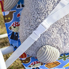giordano shop Dondolo 2 Posti per Bambini 110x70x110 cm in Metallo e Poliestere Blu