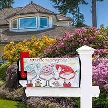 Gnomi di Natale Carino Uccello Stella Casella Postale Copre Magnetico Giardino Cantiere Decorazione Casa Dimensioni Standard 53,3 cm x 45,7 cm