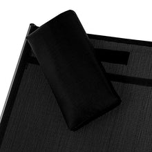 blumfeldt Sunwave Sedia Sdraio da Giardino Relax in Alluminio Nera