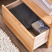 Comodino Comodino Mobili Accent Tabella di estremità del Torace Facile Pull Tessuto Bins Organizzatore unità for Camera Mini Legno Comodino con cassetti può Essere posizionato sullo Studio, Camera da