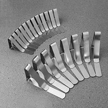 Ounona - 20 mollette per tovaglia, 2 diverse misure, per feste, picnic, acciaio INOX