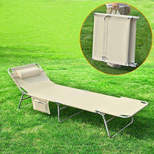 SoBuy® 2 x Sdraio pieghevole,lettini prendisole,schienale reclinabile,beige,OGS35-MI,IT