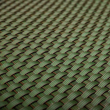 Frangivista per terrazze e balconi in polyrattan, verde, largo 0,9 m (a metraggio)
