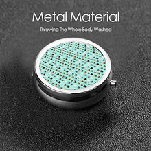 Scatola rotonda per medicina portatile, mini portapillole in metallo, dispenser per pillole tascabili, borsa da viaggio, design simpatico francese Bulldog