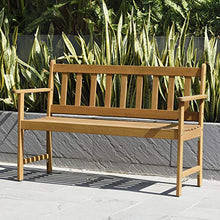 CHILLVERT Panchina da Giardino Milano 2 Posti Legno 51,9x118,5x79,9 cm