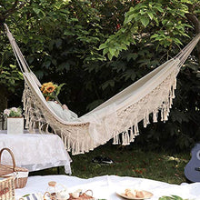 Amaca Grande Amaca Per 2 Persone Stile Boho Brasiliano Macramè Con Frange Deluxe Doppia Amaca Sedia Altalena A Rete Altalena Da Appendere Per Interni