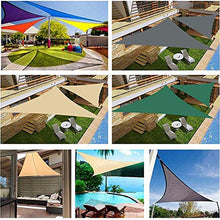 KAISUN Tenda a Vela Triangolare,Tenda a Vela Parasole da Esterno Protezione Solare Anti Raggi UV con Corda Libera per Giardino Balcone Terrazza (4x4x4m,Cielo Blu)