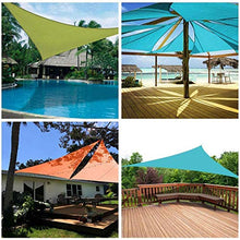 XJHKG Tenda A Vela Parasole Triangolare, Vela Ombreggiante Corde 3 di Supporto Impermeabile Protezione Raggi UV per Giardino Balcone Terrazza (5 x 5 x 5m,Verde)