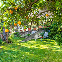 Relaxdays Gabbiano Spaventapasseri, Volante, da Appendere, Figura Deco per Giardino, Balcone, Terrazza, Bianco/Grigio