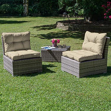 Beautissu Cuscino Lounge da Esterno XLuna - Comoda spalliera 50x40x12cm - per mobili e Arredamento da Giardino - Beige