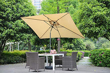 Angel Living 2x3M Ombrellone inclinabile in Alluminio e Poliestere Resistente alla ruggine (Beige)