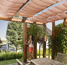 Windhager Tenda Vela Parasole per tendicorda, Protezione Solare, pergola o Giardino d'inverno, 420 x 140 cm, Terracotta, 10879