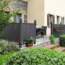 SONGMICS GPF099G Canniccio Frangivista in Plastica, Paravista per Recinzione di Giardino, Terrazza e Balcone, Persiane Paravento per Esterno, Grigio, 90 x 900 cm