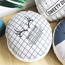 Super Elastico Cuscini Da Pavimento Rotondi, Creativo Accento Cuscino Poliestere Riempimento Cuscino Ripieno Bolster Back Cushion Per Divano Car Office 2 Pcs,4#