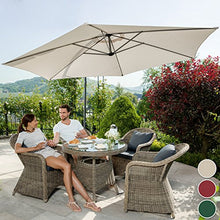 TecTake - Ombrellone parasole da giardino (3,5M.) con protezione UV