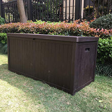 XLLLL Cassapanca da Esterno Box Contenitore di Plastica per Impennata Capannone in Legno Nero Durevole in Plastica PP Contenitore Contenitore per Esterno da Giardino