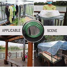 Telo MYAN Impermeabile, Telone Protezione per Esterno Pianta Copertina Robusto PVC con Occhielli Facile da Installare Chiaro Telone per All'aperto Gazebo (Size : 3M X 4M)