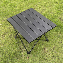 Tavolo da campeggio pieghevole, da giardino, da lavoro, pieghevole, in alluminio, pieghevole, con borsa per il trasporto, 40 x 35 cm, per esterni, per balcone, picnic, pesca