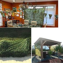 Refue Rete Mimetica 2×6 M,3×5 M,4×8 M,3×8 M,3×4 M,6×6 M,8×8 M,2×5 M,10×12 M, reticolato Mimetica per Ombra del Gazebo, Camuffamento Copertura Paesaggio forestale