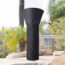 Moligh doll Copertura per Riscaldatore per Patio Protezione per Mobili Rotonda Esterna da Giardino Impermeabile Resistente Resistente All'Acqua con Custodia, Nera