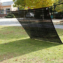 XIAOXIAO Rete ombreggiata Parasole Net-Encrypted Sunscreen Outdoor Car Garden Flower Sunshade Net Sunscreen Mesh Termica Nero Multi Size (Size : 2x6m)