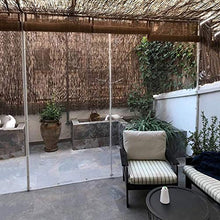 Telo MYAN Impermeabile, Telone Protezione per Esterno PVC Vinile Leggero Resistente alle Intemperie Copertina per Gazebo Pergola Balcone Pianta (Color : Clear, Size : 1.6x3m/5.2x9.8ft)