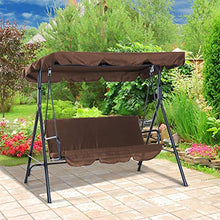 Yagosodee Copertura per Mobili da Giardino Copertura Protettiva per Mobili da Esterno Patio Impermeabile Copertura per Altalena (caffè)
