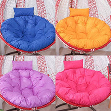 DIELUNY Cuscini per cestini sospesi, Imbottiti Rotondi Papasan Cuscini per sedie a Dondolo Altalena Morbido soffice Patio Giardino Imbottito Grigio 105x105 cm (41x41 Pollici)