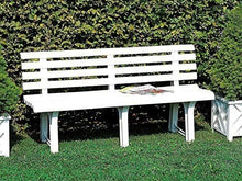Ipae 9693810 Panchina, Resina, 145 x 49 x 74, Bianco