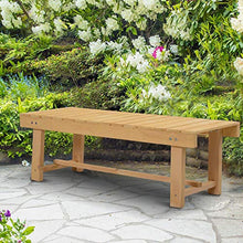 miozzi Panchina da Giardino 2 Posti in Legno Abete 110x38x35 cm Log Abete