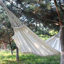 Naliovker Outdoor Camping Hammock Swing Sedia Sospesa Portatile Pure White Romantic Lace per Viaggi Escursionismo Giardino Sleeping Swing Amaca Portatile