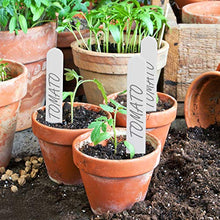 Relaxdays Set da 300 Etichette per Piante, Targhette Identificative per Aiuole e Piantine, L: 13 cm, Plastica, Bianco