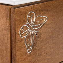 Shop Chic Mobile Bagno Kunst Finitura Legno Arte povera con Specchio e lavabo Rettangolare