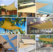 Fablcrew Vela Ombreggiante Tenda da Sole Rettangolare Permeabile all'Aria Resistente Ai Raggi UV Adatta per Il Giardino con Prato del Ristorante